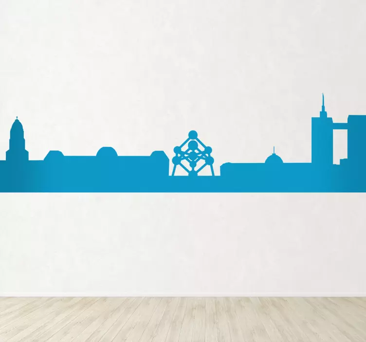 Brussels Silhouette Wall Sticker - TenStickers