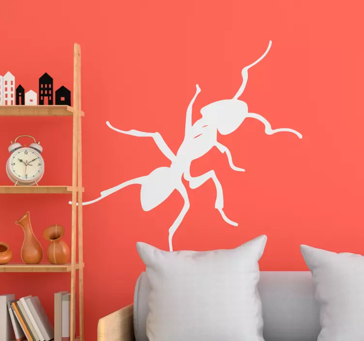 Bug sticker creative ant silhouette - TenStickers