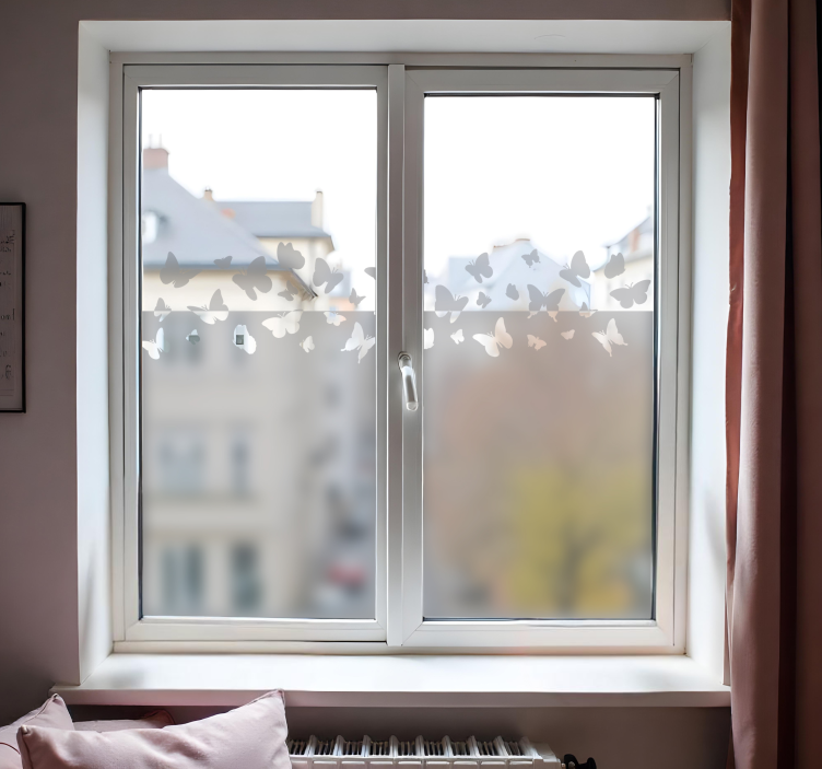 butterflies  window sticker - TenStickers