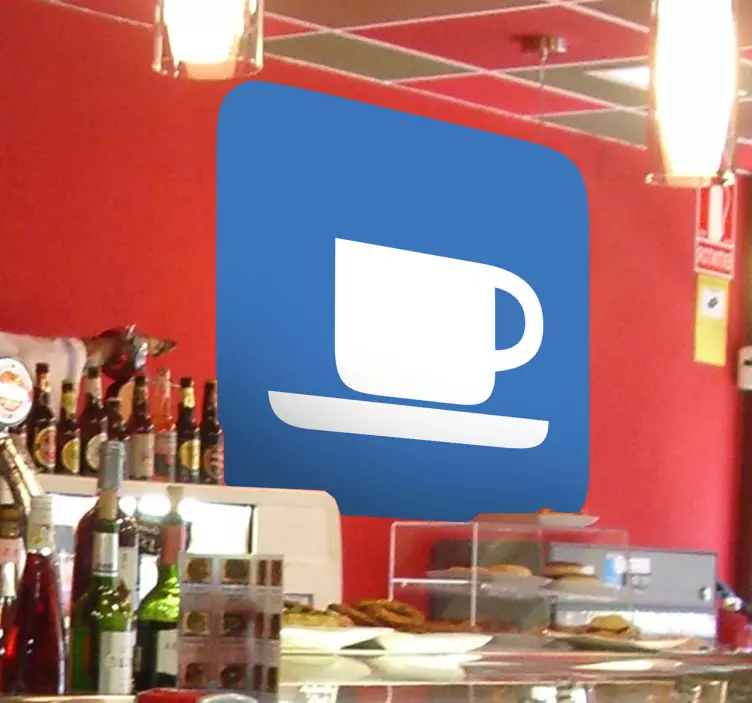 Cafe Sign Sticker - TenStickers