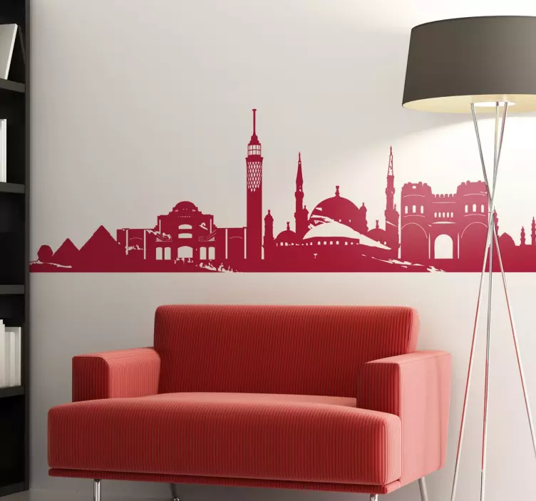 Cairo Egypt Skyline Sticker - TenStickers