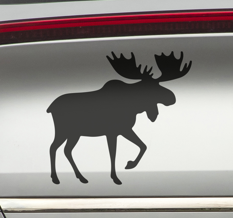 Car sticker featuring moose design - TenStickers