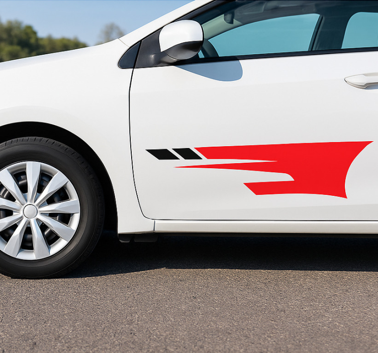Car sticker sporty side decals - TenStickers