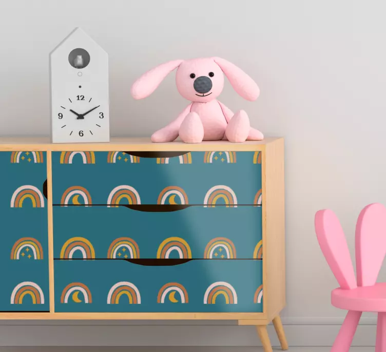 Celestial, mystical rainbow furniture  decal - TenStickers