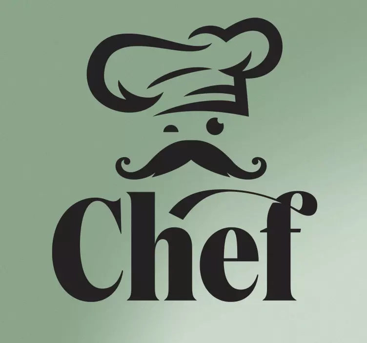 Chef kitchen wall sticker - TenStickers