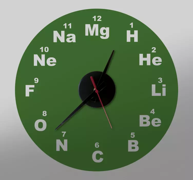 Chemical clock wall sticker - TenStickers