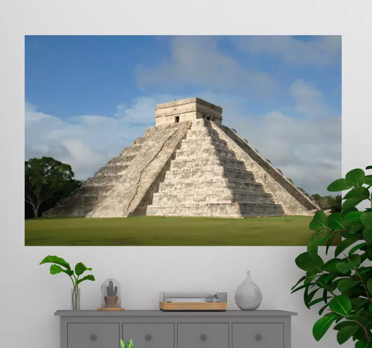 chichen itza pyramid Wall Mural sticker - TenStickers