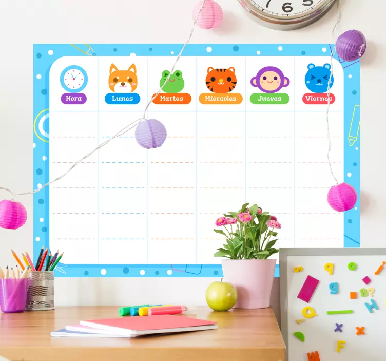 Childrens whiteboard write on sticker - TenStickers