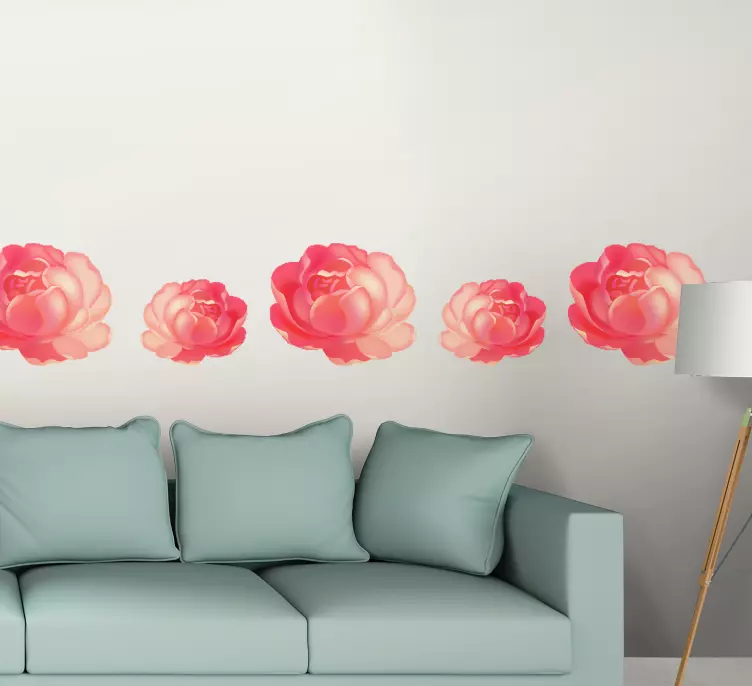 Clove pattern flower wall sticker - TenStickers