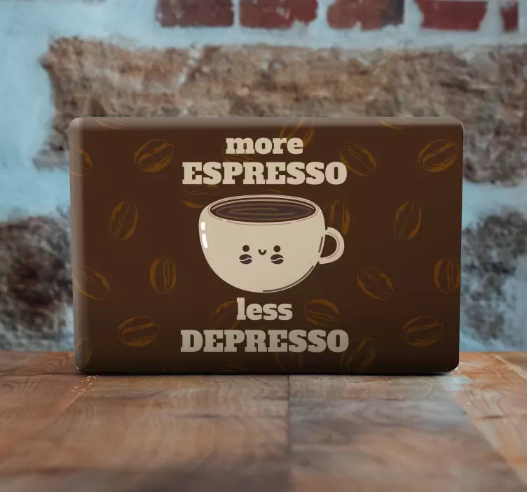 More expresso laptop skin - TenStickers