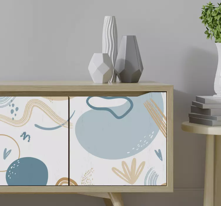 Color shapes  furniture sticker - TenStickers