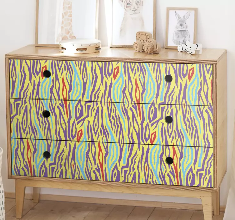 Colorful Patterned Surface furniture sticker - TenStickers