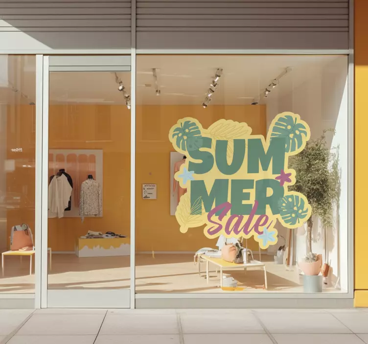 Colorful Summer Sale A sale with a variety of colorful items for  - TenStickers