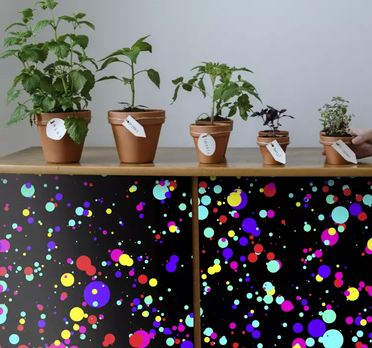 Colors kallax explosions furniture decal - TenStickers