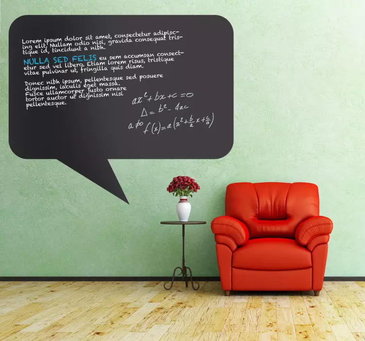 Comic Speech Blackboard Sticker - TenStickers