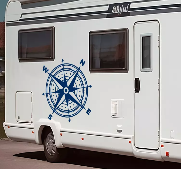 compass caravan decals - TenStickers