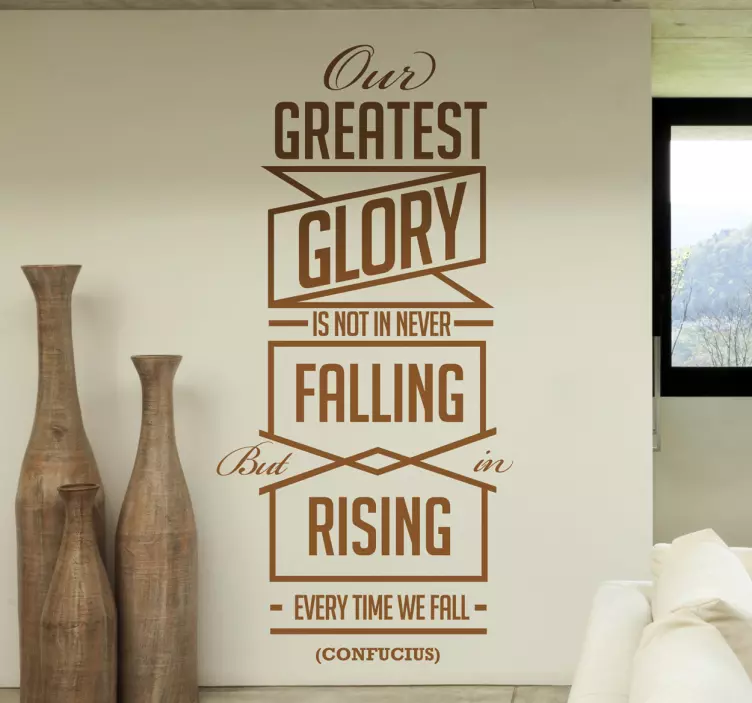 Confucius Phrase Wall Sticker - TenStickers