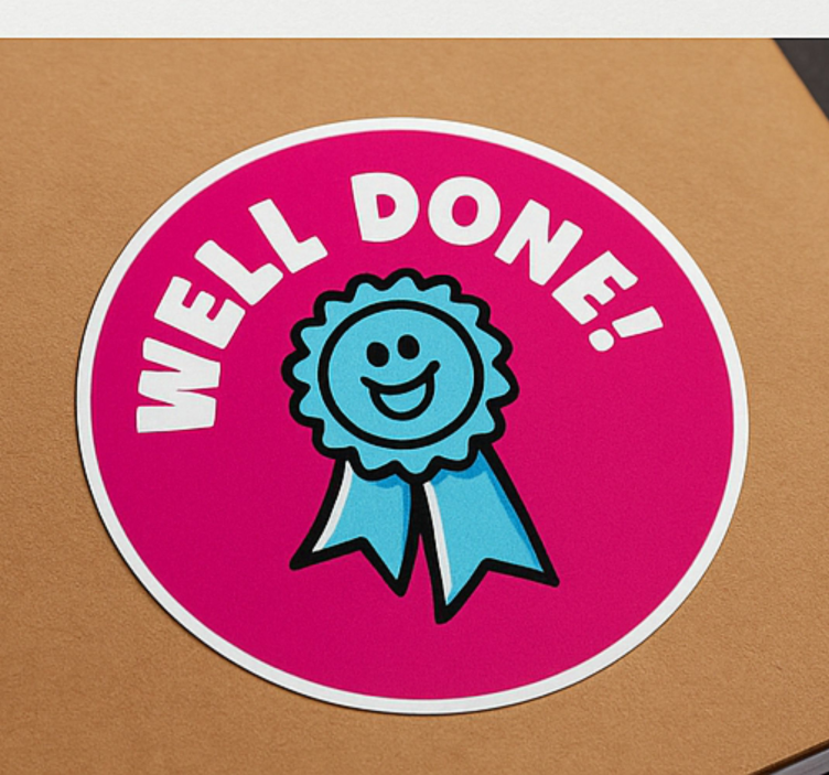 Congratulation set sticker illustration - TenStickers