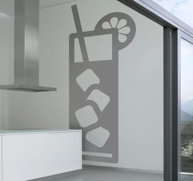 Cooling Drink Wall Sticker - TenStickers