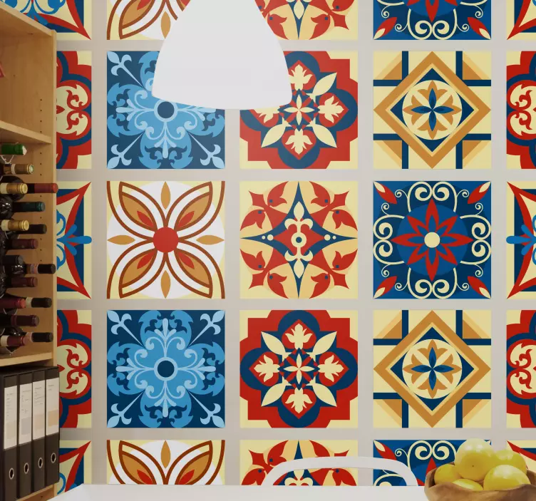 Crifitio cement tiles tile sticker - TenStickers