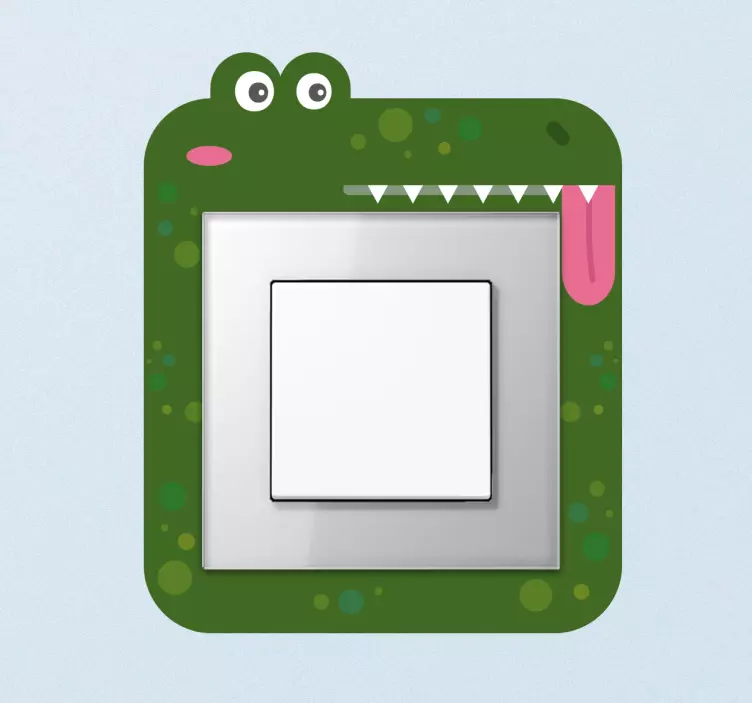 Crocodile Light Switch Sticker - TenStickers