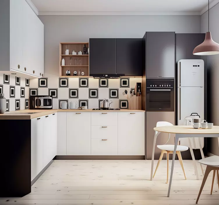 Cuadrados para los azulejos Squares for tiles square sticker - TenStickers