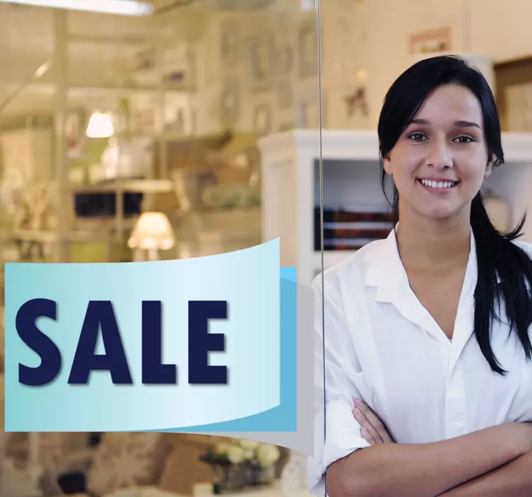 Customisable Sale Coupon Offer Sticker - TenStickers