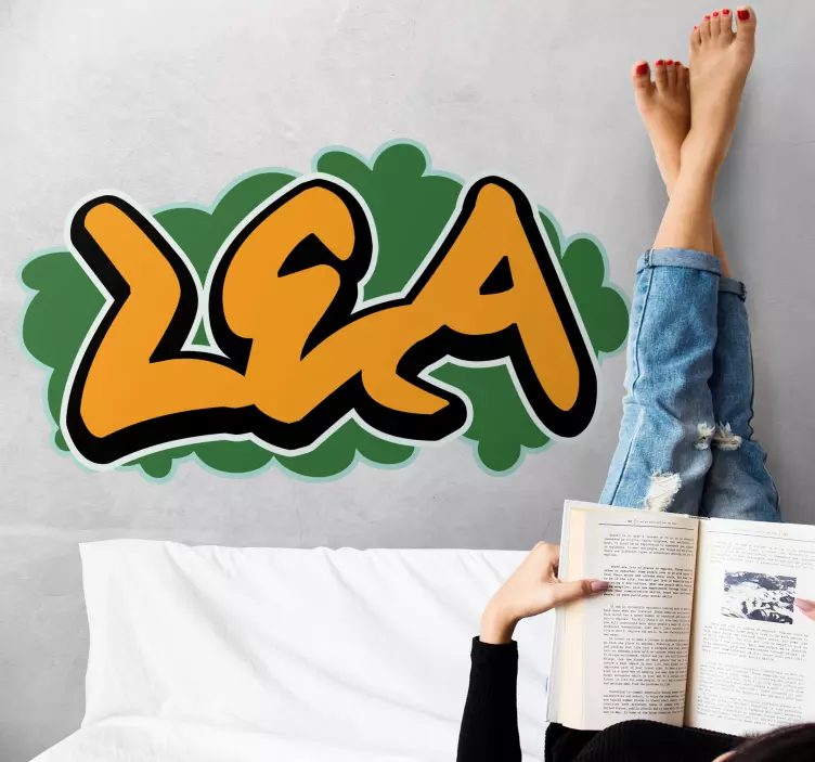 Customizable Name Art location sticker - TenStickers