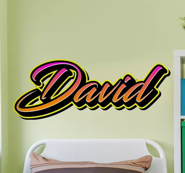Customized Name Art wall stickers quotes - TenStickers