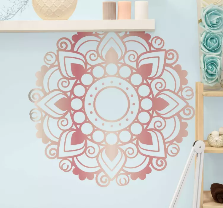 Decoration wall sticker elegant circular design - TenStickers