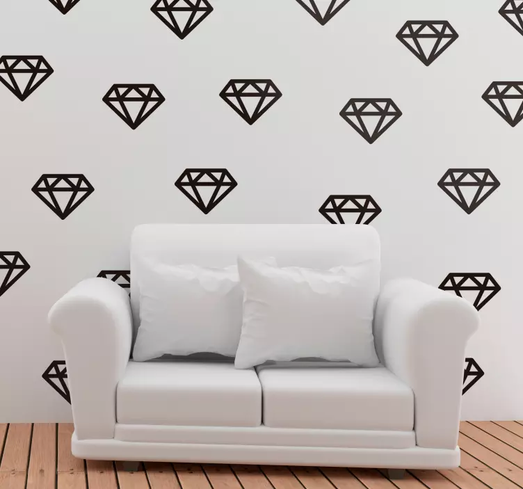 Diamond blade object wall sticker - TenStickers