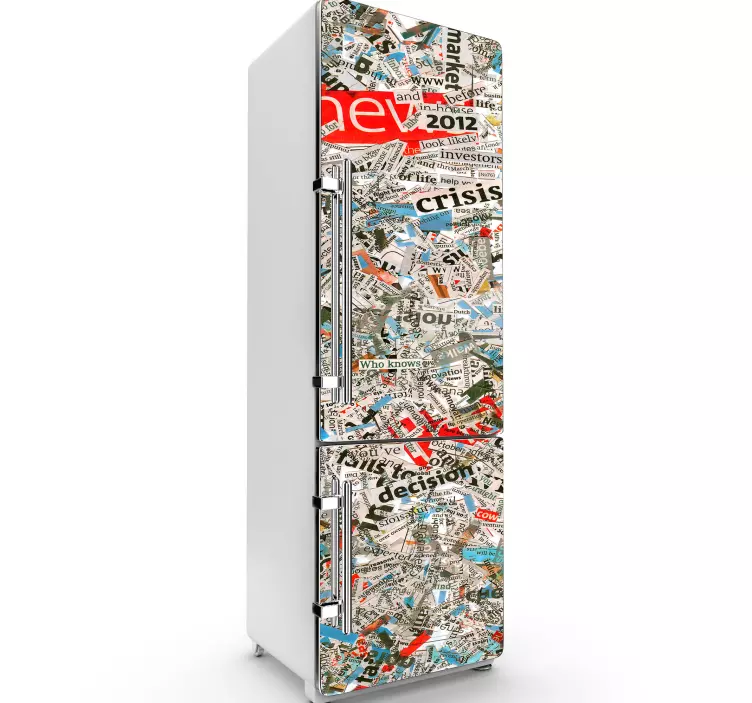 Diary fridge vinyl sticker - TenStickers