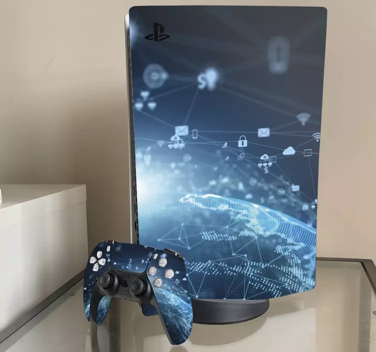 Digital World Connection PS5 skin - TenStickers