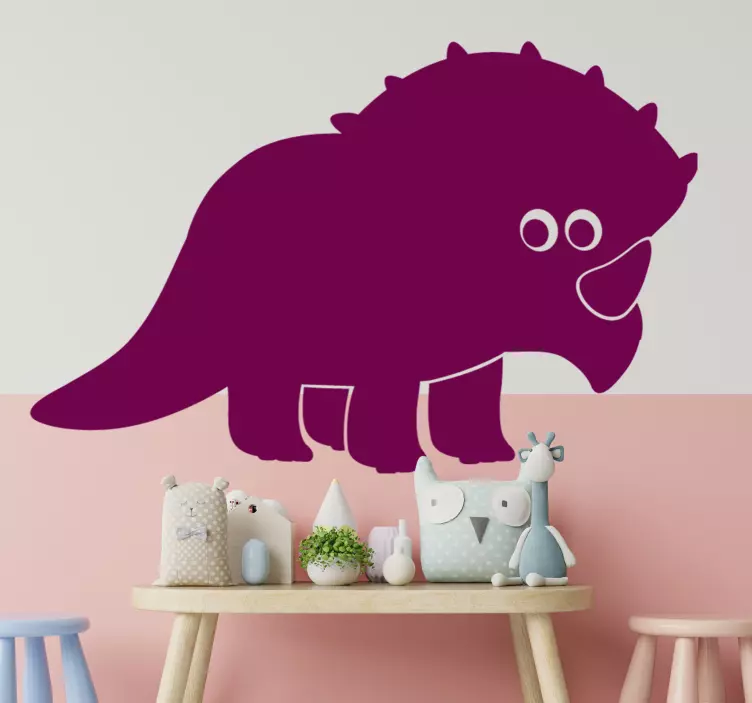 Dinosaur triceratops dinosaur wall sticker - TenStickers