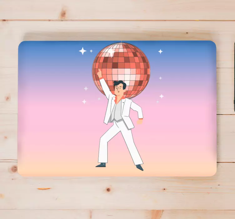 Disco Scene Celebration laptop skin - TenStickers