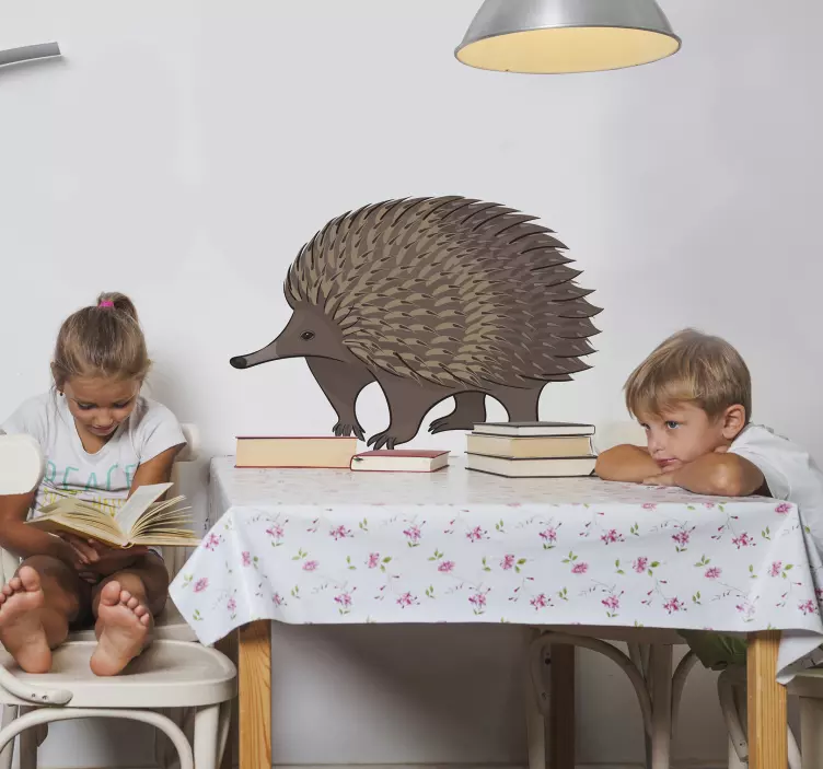 Doted porcupine wall sticker - TenStickers