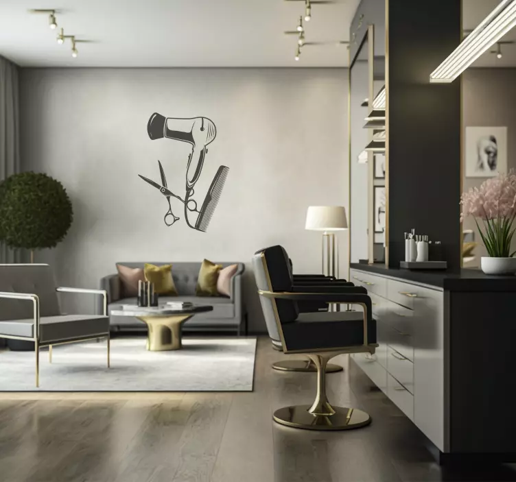 Dryer silhouette silhouette sticker - TenStickers