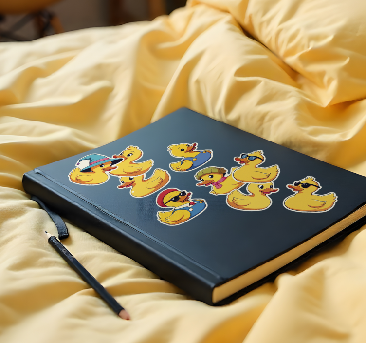 Duck decal collection Laptop sticker - TenStickers