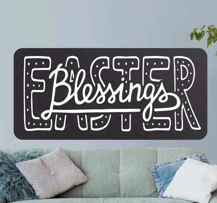 Easter Blessings wall sticker - TenStickers