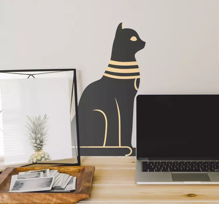 Egyptian cat politics stickers - TenStickers