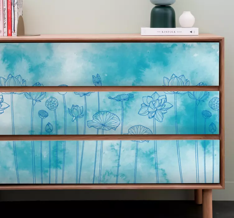 Elegant Floral Inspiration furniture sticker - TenStickers