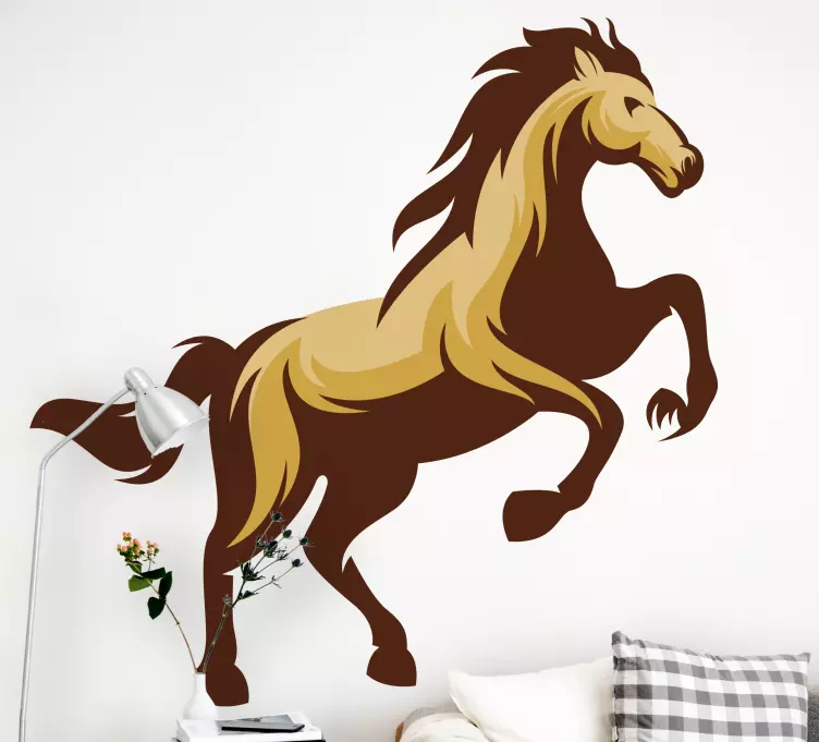 Elegant horse design wall decal - TenStickers