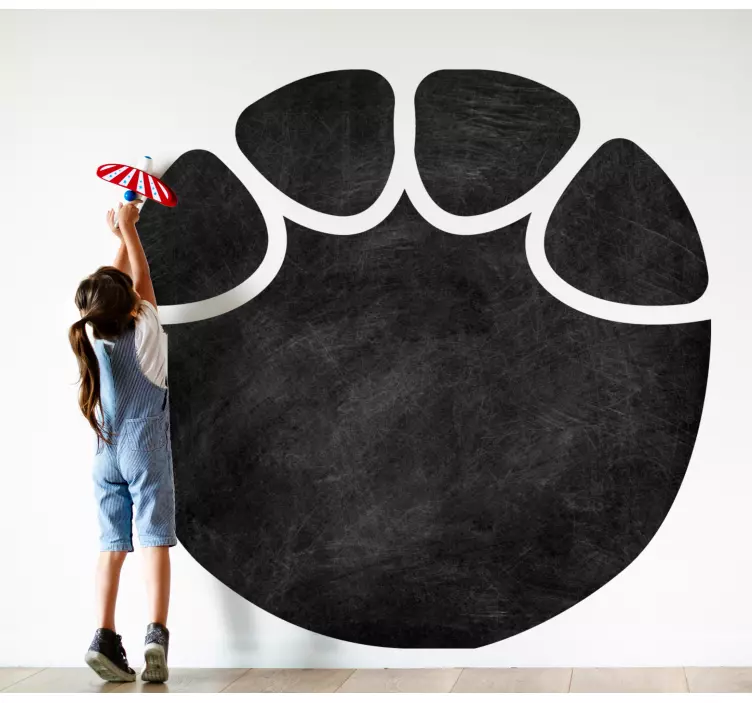 Elephant paw cute design write on decal - TenStickers