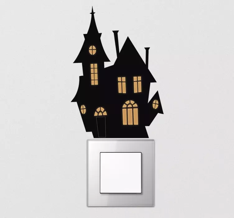 enchanted house for switch light switch decal - TenStickers