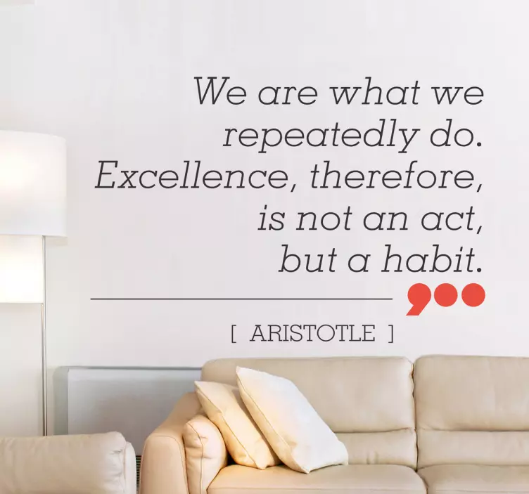 Excellence Aristotle Wall Sticker - TenStickers