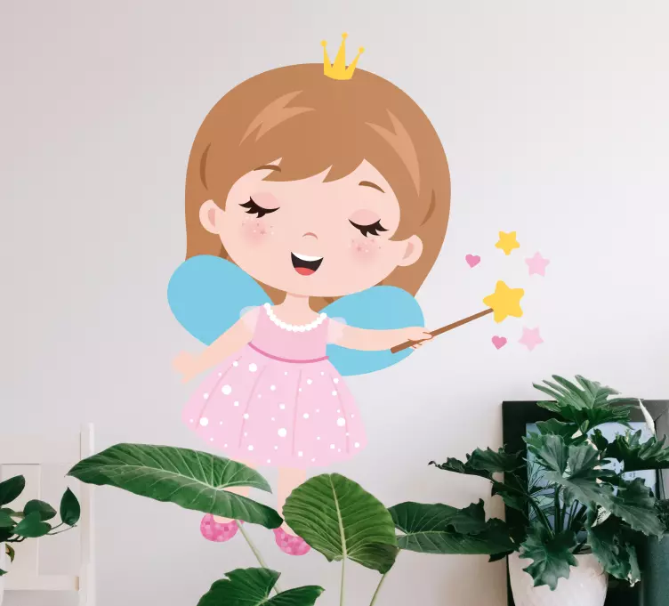 Fairy queen lovely design fairy tale decal - TenStickers