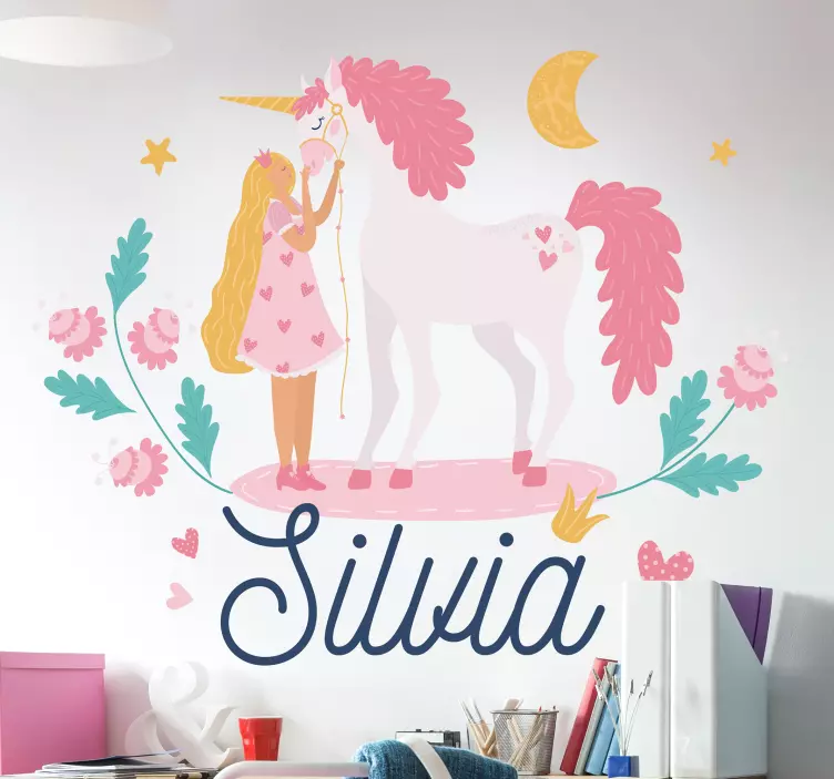 Fairy tale unicorns fairy tale sticker - TenStickers