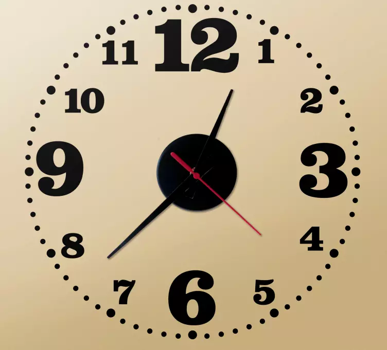 Fantastic with different sized clock sticker - TenStickers