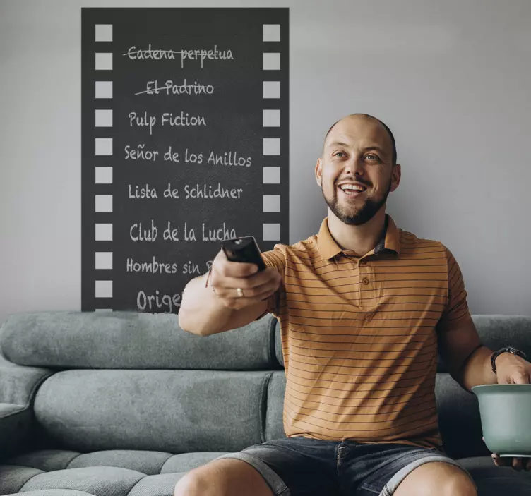 Film tape chalkboard write on sticker - TenStickers