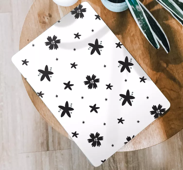 Floral Star Pattern laptop skin - TenStickers